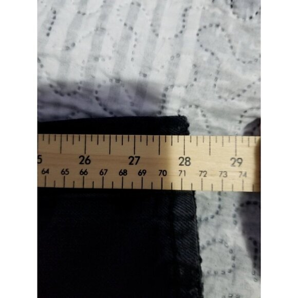 Pistola Bobbie Crossover High Rise Wide Leg in Taurus Black Size 24 - Picture 9 of 9